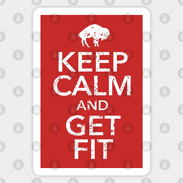 Keep Calm and Get Fit Magnet by Jackjazz